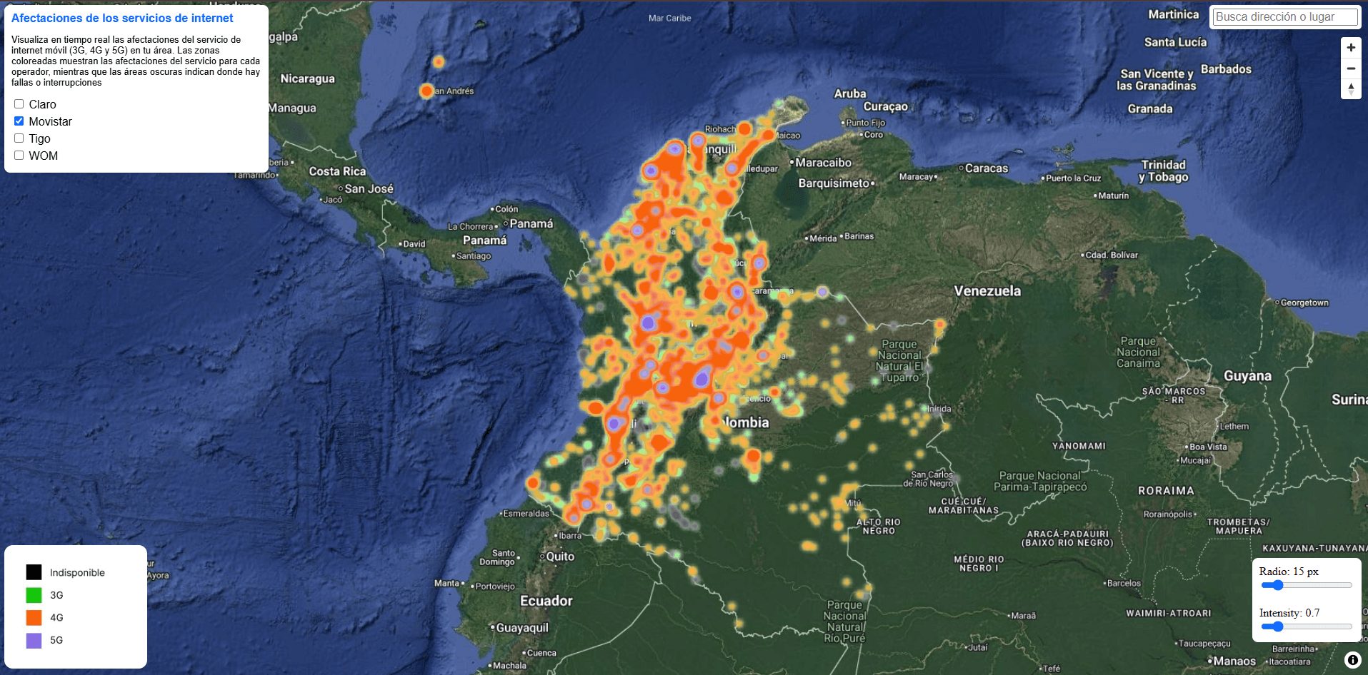 Geovisor de Disponibilidad